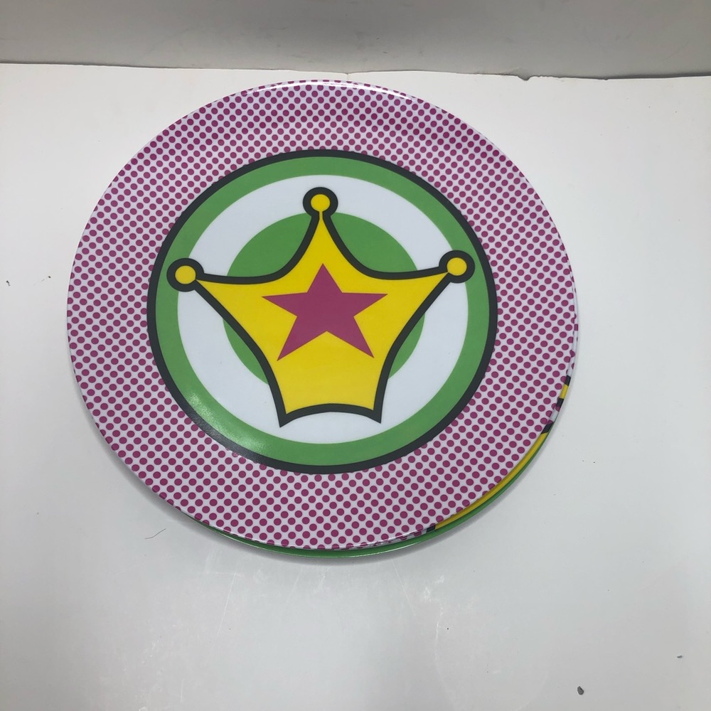 BooginHead  Girl Superhero Plate Set, 3-Pack - Picture 4 of 6